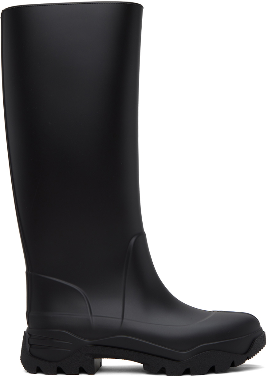 Maison Margiela Black Tabi Rain Boots Maison Margiela