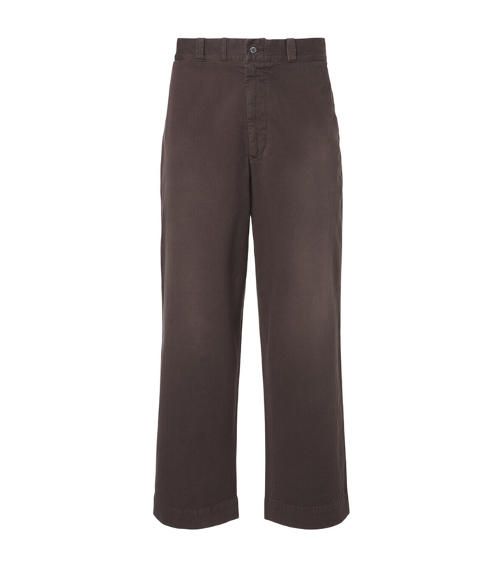 Photo: A.Presse Vintage cotton wide-leg pants