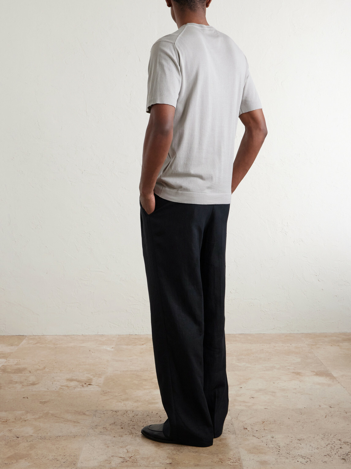 John Smedley - Lorca Slim-Fit Sea Island Cotton T-Shirt - Gray