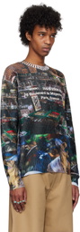 Khoki Multicolor Collage Printed Knit Sweater
