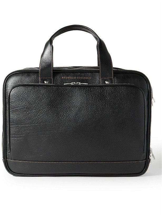 Photo: Brunello Cucinelli - Full-Grain Leather Briefcase