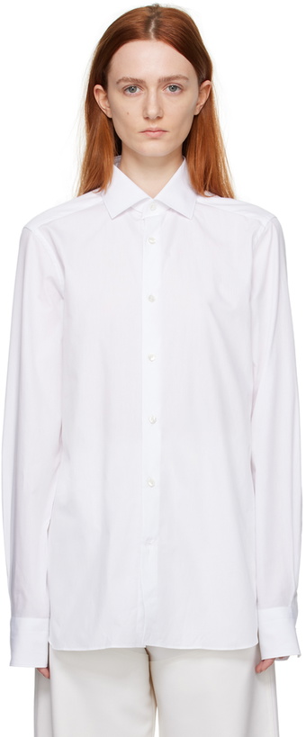 Photo: ZEGNA White Trofeo Shirt