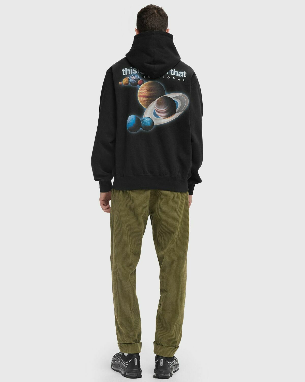 Thisisneverthat SOLAR SYSTEM HOODIE Black Mens Hoody