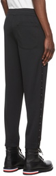 Moncler Black Polyester Lounge Pants