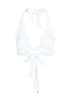 Max Mara Ariella Halterneck Bikini top White