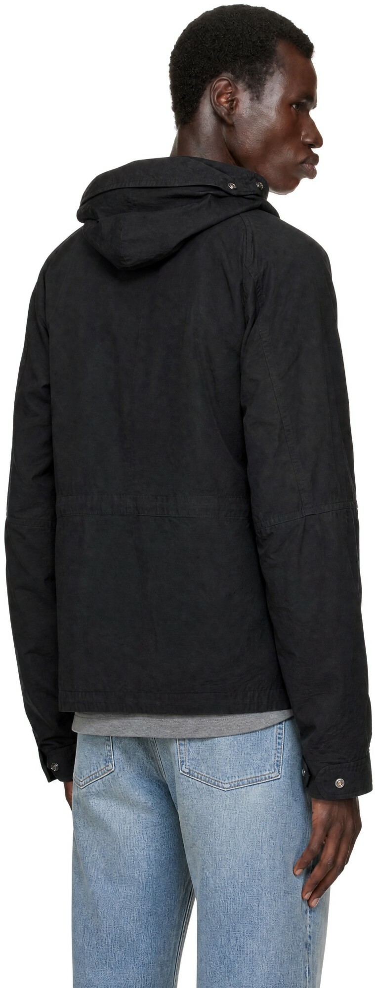 C.P. Company Black Twill Mixed Explorer Jacket