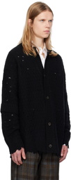 Andersson Bell Black Roghen Wool Long Cardigan