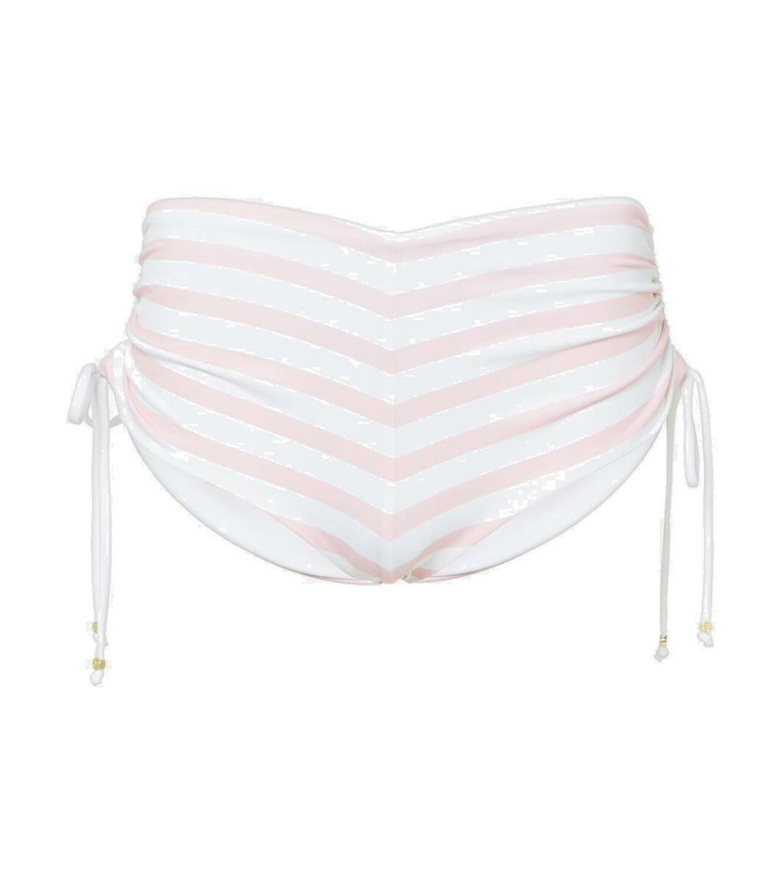 Photo: Bananhot Stefani striped ruched shorts