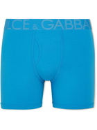 Dolce & Gabbana - Stretch-Cotton Boxer Briefs - Blue