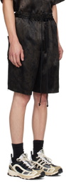 Song for the Mute Black Elasticated Shorts
