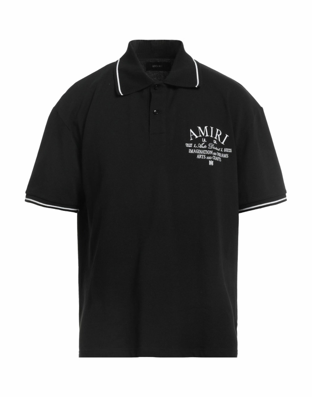 Photo: Amiri Mens Polo shirt in Black
