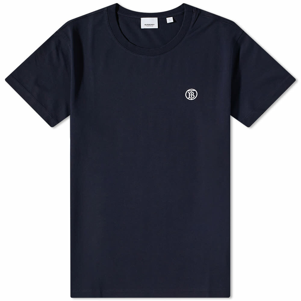 Burberry Men's Parker TB Circle Logo T-Shirt in Coal Blue