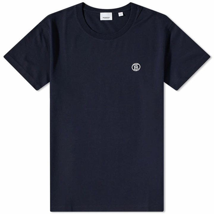 Photo: Burberry Men's Parker TB Circle Logo T-Shirt in Coal Blue
