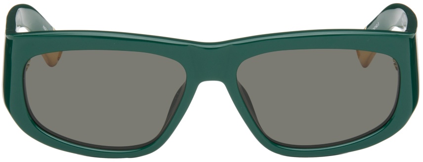 Photo: JACQUEMUS Green 'Les Lunettes Pilota' Sunglasses