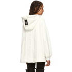 Y-3 White Chenille Badge Hoodie