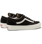 Vans - OG Old Skool LX Leather-Trimmed Canvas and Suede Sneakers - Black