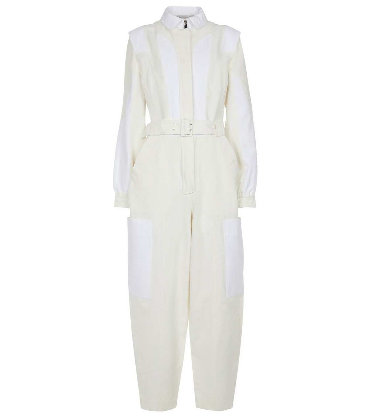 Stella McCartney - Belted cotton-blend jumpsuit Stella McCartney