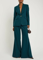 Zimmermann Rebellion Belted Stretch-wool Trousers Teal