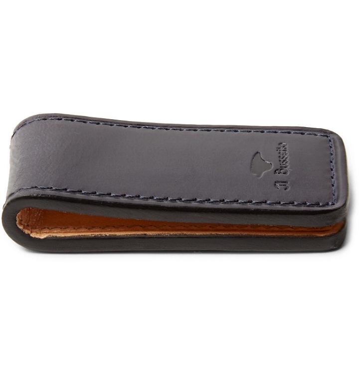 Photo: Il Bussetto - Polished-Leather Money Clip - Blue