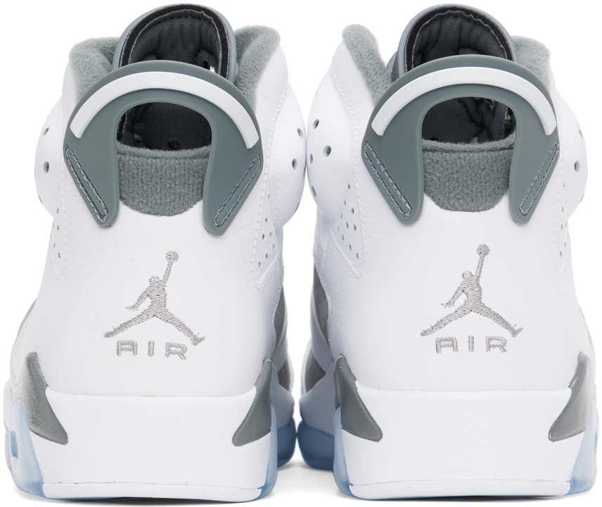 Nike Jordan Gray & White Air Jordan 6 Retro Sneakers Nike