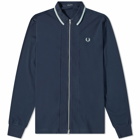 Fred Perry Authentic Men's Zip Through Polo Shirt in Shaded Navy