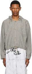 SC103 Gray Striped Jacket