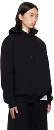VTMNTS Black Embroidered Hoodie