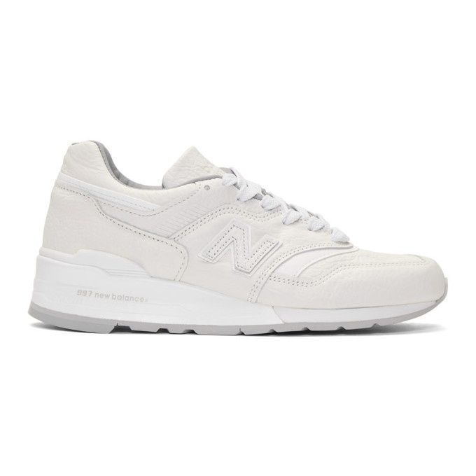 Photo: New Balance White 997 Sneakers