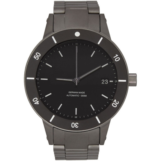 Photo: Instrmnt Black and Silver Dive Watch