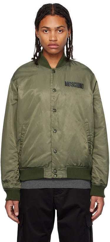 Photo: Moschino Khaki Insulated Bomber Jacket