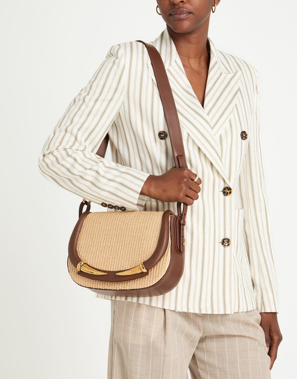 Roberto Cavalli Womens Shoulder bag Sand