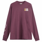 Damson Madder Women's Paper Cut Gals Long Sleeve T-Shirt in Fig