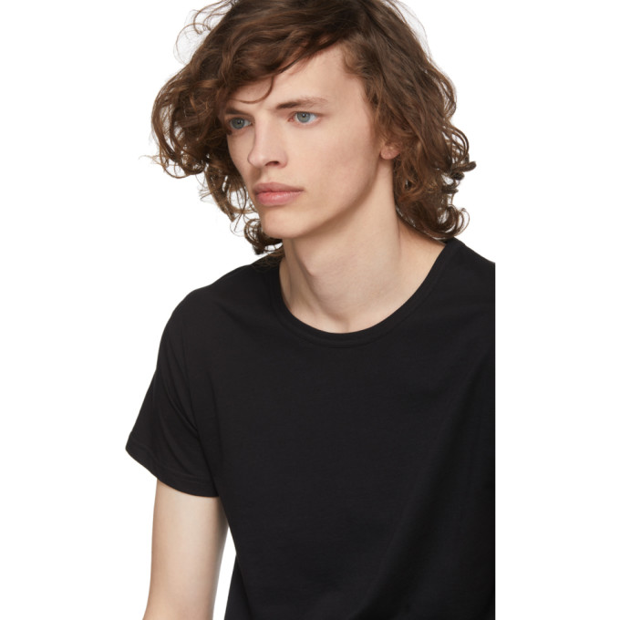 Ann Demeulemeester Black Peony Patch Elmer T-Shirt Ann Demeulemeester