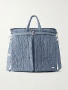 Kardo - Embroidered Cotton-Chambray Tote Bag