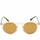 Oliver Peoples Gregory Peck Sunglasses in Buff/DTB/Gold Mirror