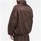 Adidas Men's x SFTM Hooded Track Jacket in Dark Brown