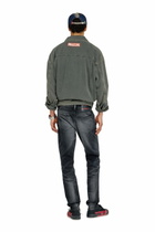 Diesel Slim Jeans Regular Waist 2019 D-Strukt, Black/Dark grey, Zip fly