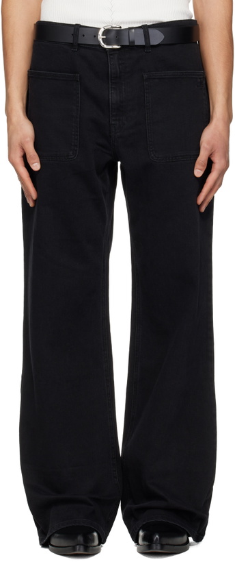 Photo: Courrèges Black 2-Pocket Baggy Jeans