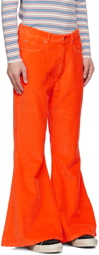 ERL Orange Flared Trousers