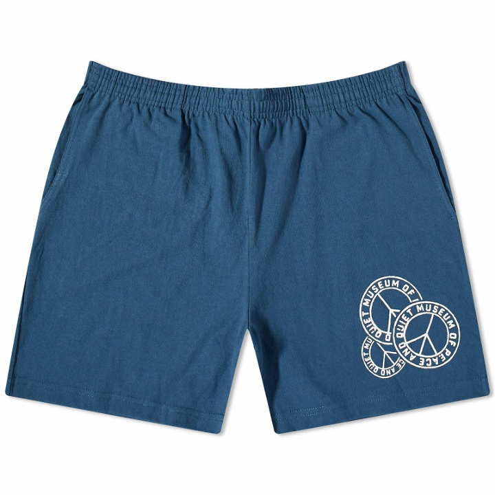 Photo: Museum of Peace and Quiet Men's Badge Sweat Shorts in Navy