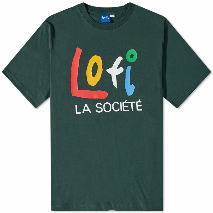 Photo: Lo-Fi Men's La Societe T-Shirt in Forest Green