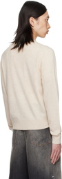 Acne Studios Beige Crewneck Sweater