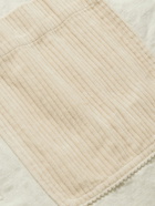 Mr P. - Corduroy-Trimmed Cotton and Linen-Blend Twill Chore Jacket - Neutrals