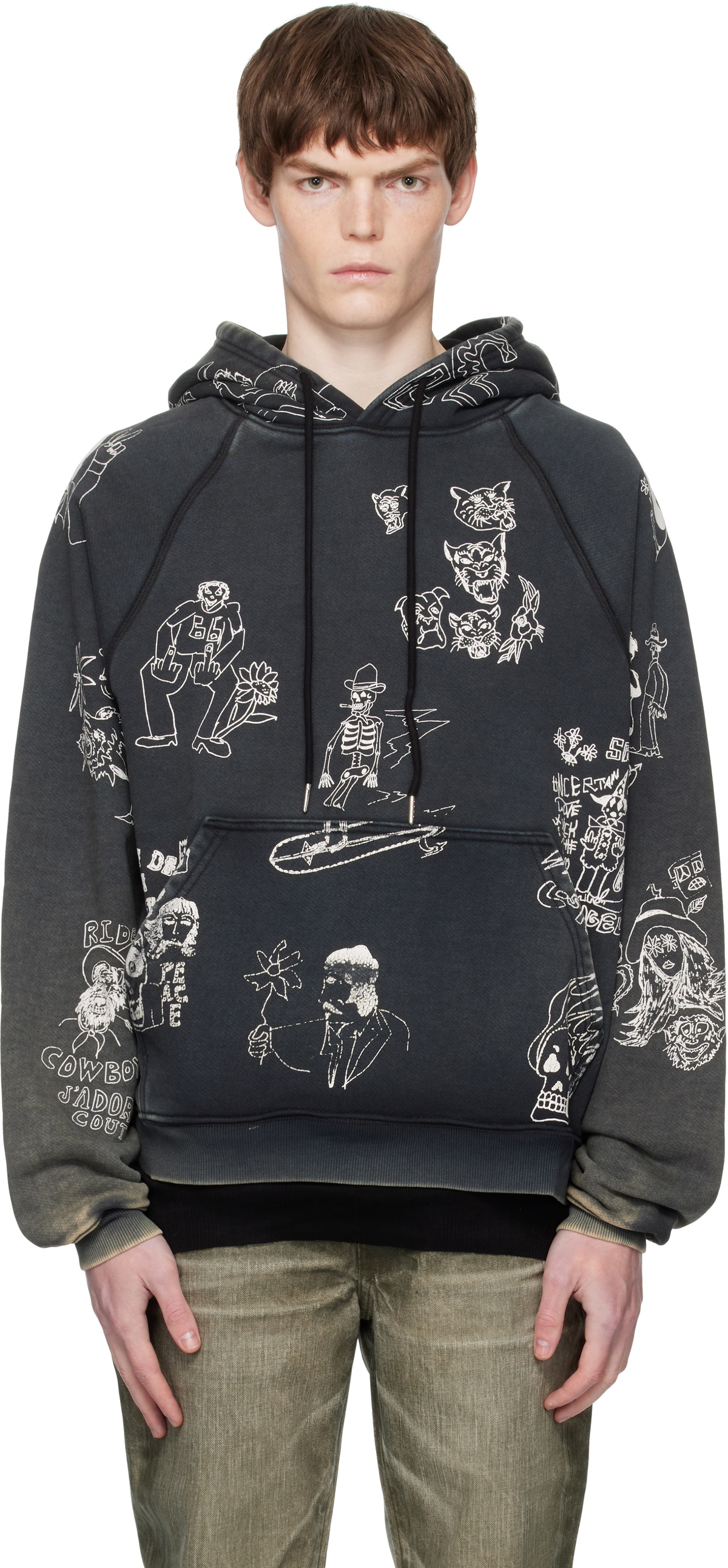 クリスチャンダダ　CHRISTIAN DADA Big Face Hoodie クリスチャンダダ CHRISTIAN DADA Big Face Hoodie メンズ