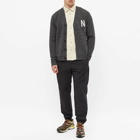 Norse Projects Men's Kasper N Donegal Cardigan in Dark Grey Melange