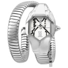 Just Cavalli Glam Chic Septagon Silver Dial Ladies Watch JC1L001M0015