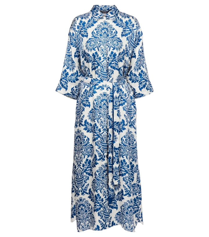 Photo: 'S Max Mara Camelia printed silk midi dress