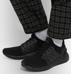 adidas Originals - UltraBOOST 19 Rubber-Trimmed Primeknit Sneakers - Black