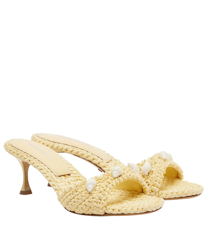 Photo: Mach & Mach Embellished crochet mules