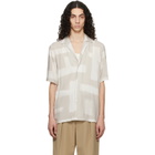 BOSS Taupe Regular-Fit Maxi Print Shirt